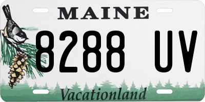 ME license plate 8288UV