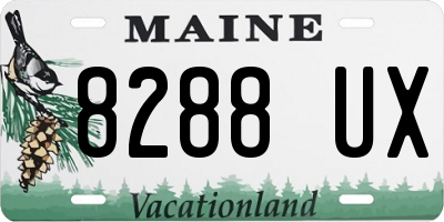 ME license plate 8288UX