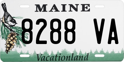 ME license plate 8288VA