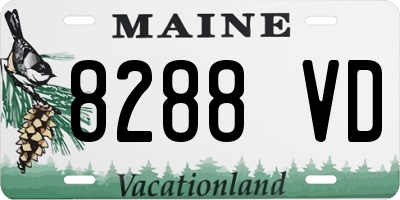 ME license plate 8288VD