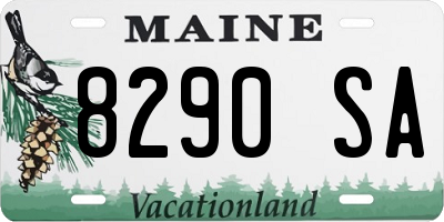 ME license plate 8290SA