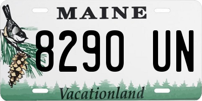 ME license plate 8290UN