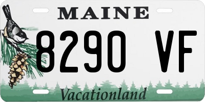 ME license plate 8290VF
