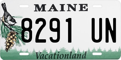 ME license plate 8291UN