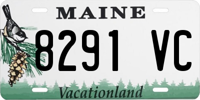 ME license plate 8291VC