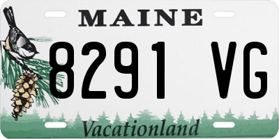 ME license plate 8291VG