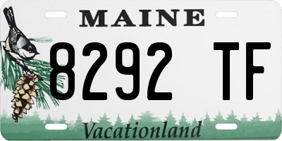 ME license plate 8292TF