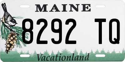 ME license plate 8292TQ