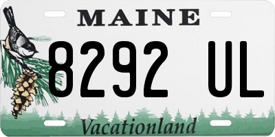 ME license plate 8292UL