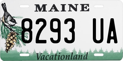 ME license plate 8293UA