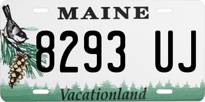 ME license plate 8293UJ