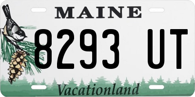 ME license plate 8293UT