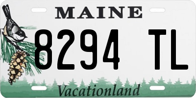 ME license plate 8294TL