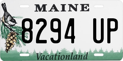 ME license plate 8294UP