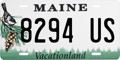 ME license plate 8294US