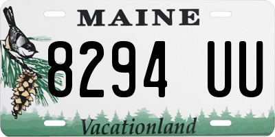 ME license plate 8294UU