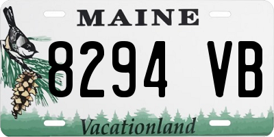 ME license plate 8294VB