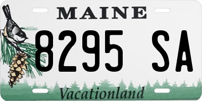 ME license plate 8295SA