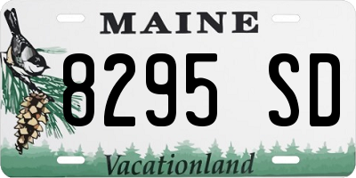 ME license plate 8295SD