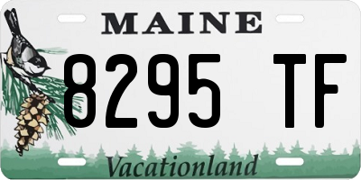 ME license plate 8295TF