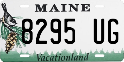 ME license plate 8295UG