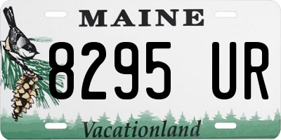 ME license plate 8295UR