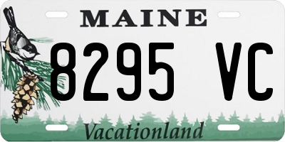 ME license plate 8295VC