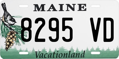 ME license plate 8295VD