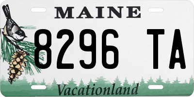 ME license plate 8296TA