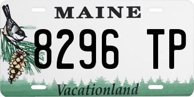 ME license plate 8296TP