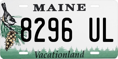ME license plate 8296UL