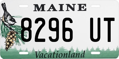 ME license plate 8296UT