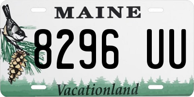 ME license plate 8296UU