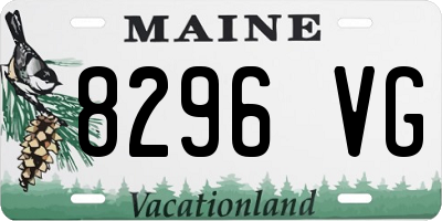 ME license plate 8296VG