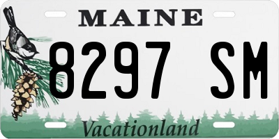 ME license plate 8297SM
