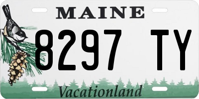 ME license plate 8297TY