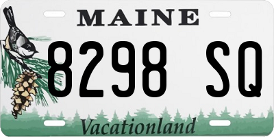 ME license plate 8298SQ