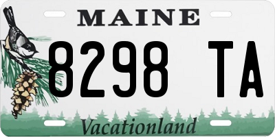 ME license plate 8298TA