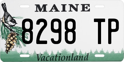 ME license plate 8298TP