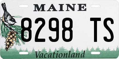 ME license plate 8298TS