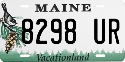 ME license plate 8298UR