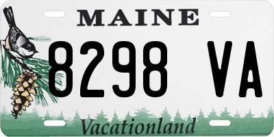 ME license plate 8298VA