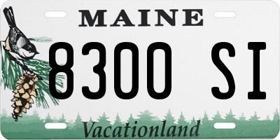 ME license plate 8300SI