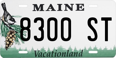 ME license plate 8300ST