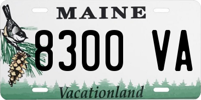 ME license plate 8300VA