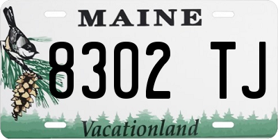 ME license plate 8302TJ