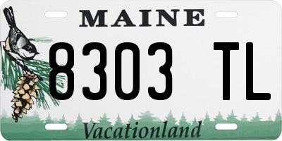ME license plate 8303TL