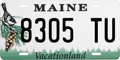 ME license plate 8305TU