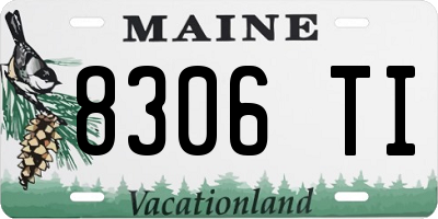 ME license plate 8306TI