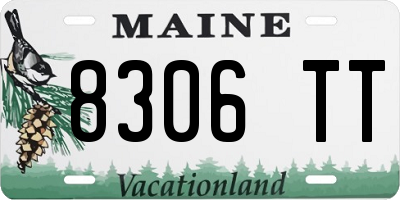 ME license plate 8306TT